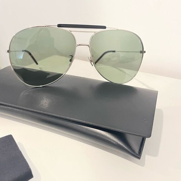 New Green Saint Laurent Sunglasses - Picture 1 of 8